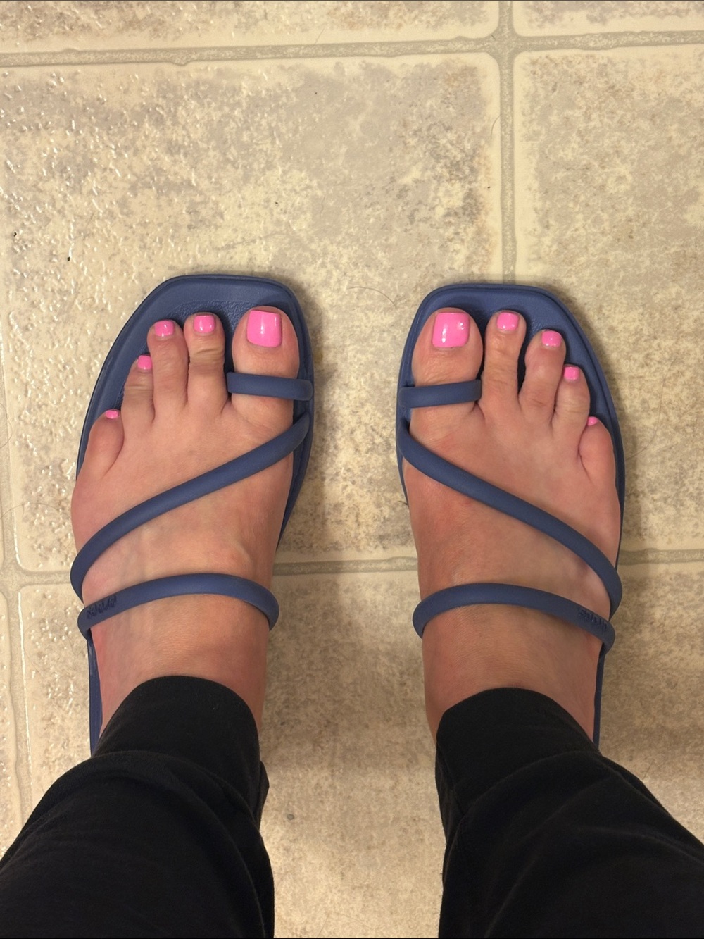 CROCS Women's Navy Strappy Sandals